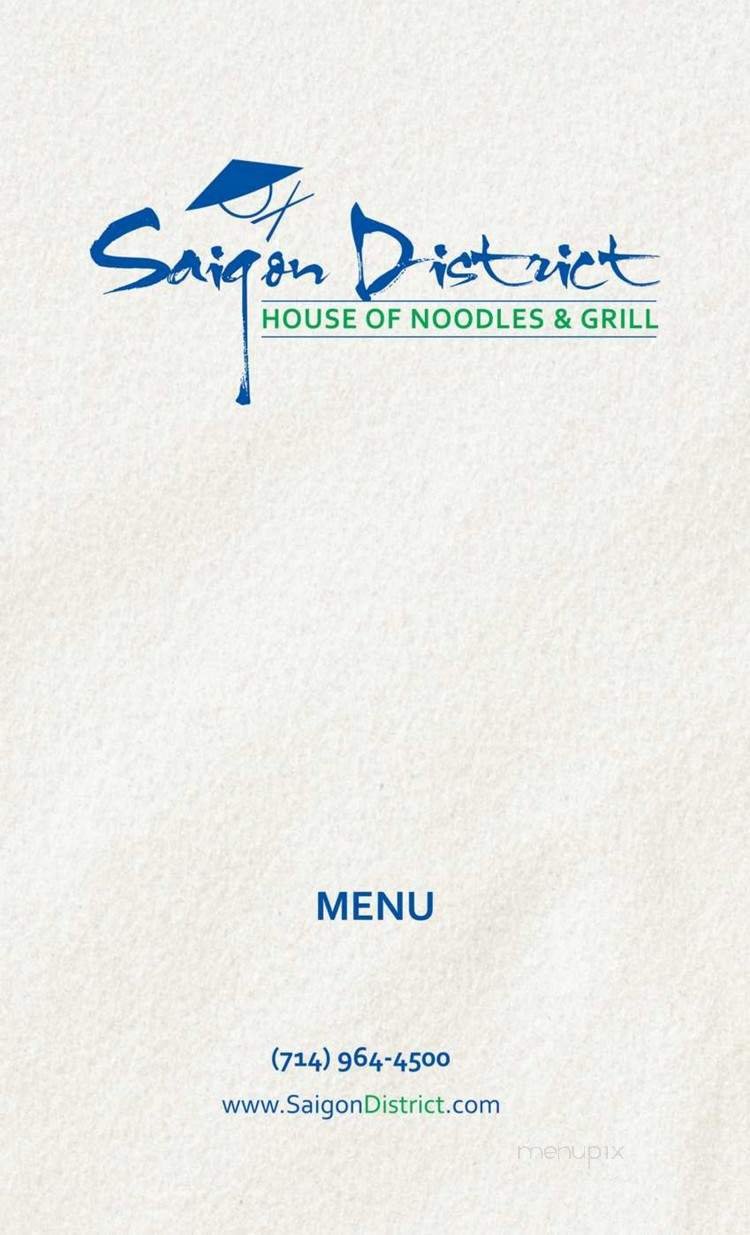 Menu page 1