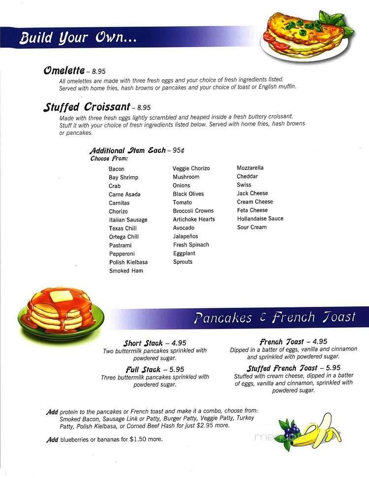 Menu page 1
