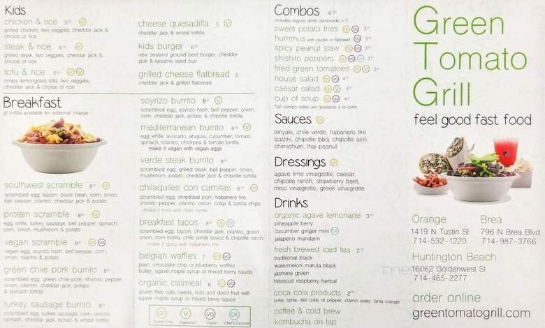 Menu page 1