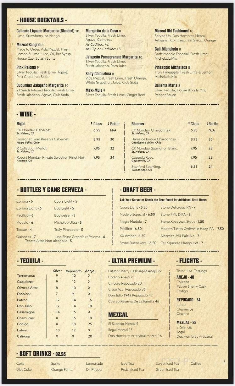 Menu page 3
