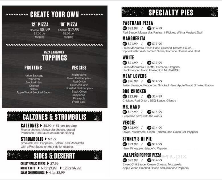 Menu page 1