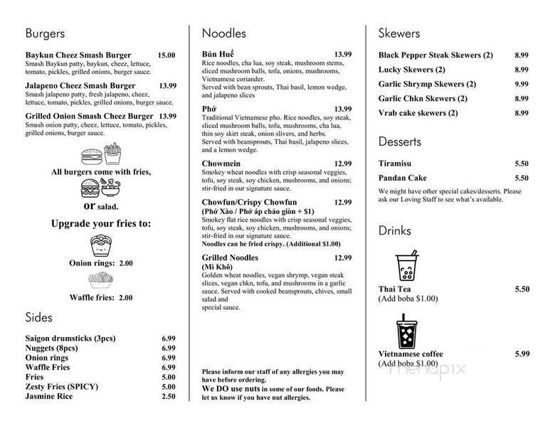 Menu page 2