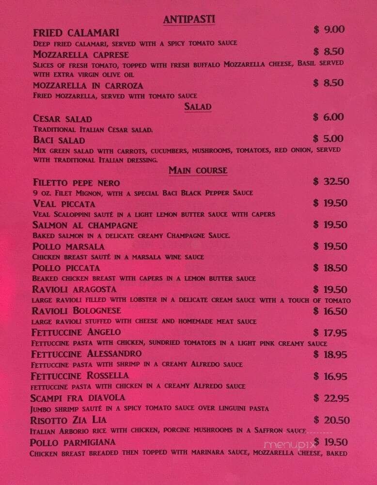 Menu page 1