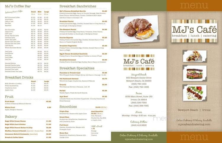 Menu page 1