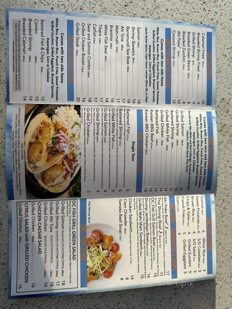 Menu page 1