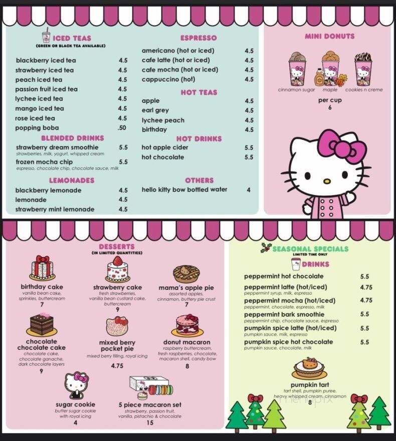 Menu page 1