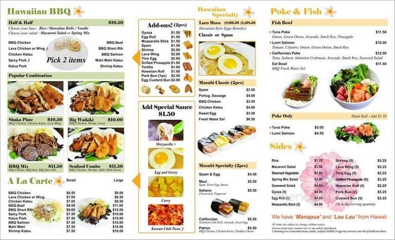 Menu page 2