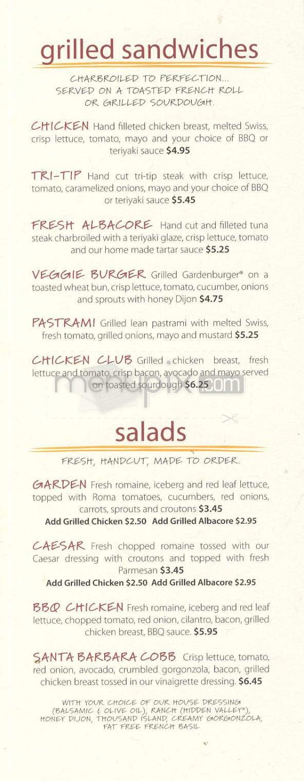 Menu page 2