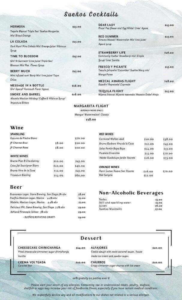 Menu page 2