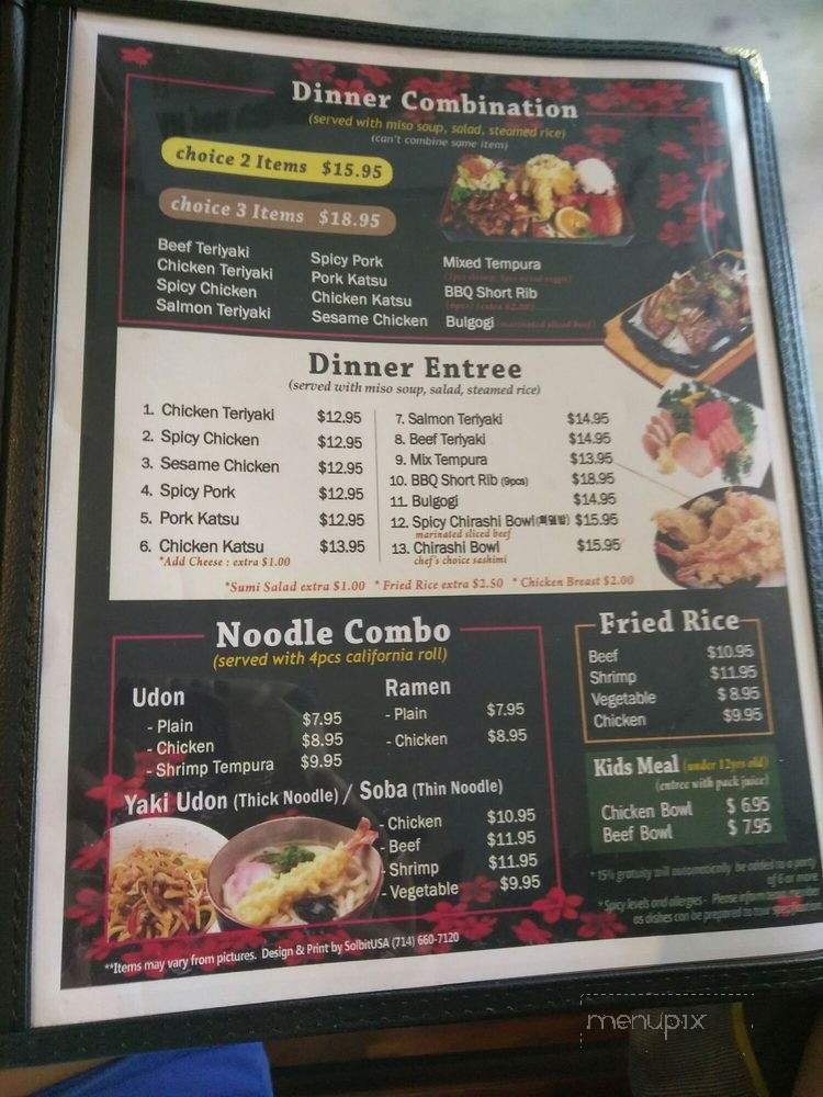 Menu page 7