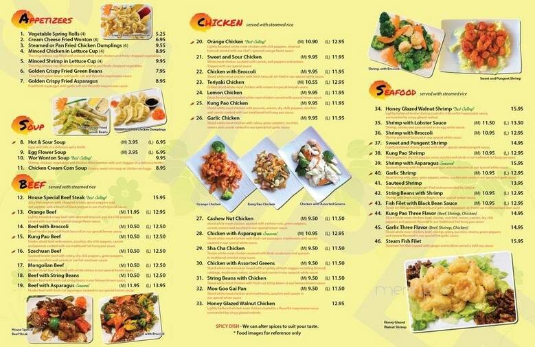 Menu page 1