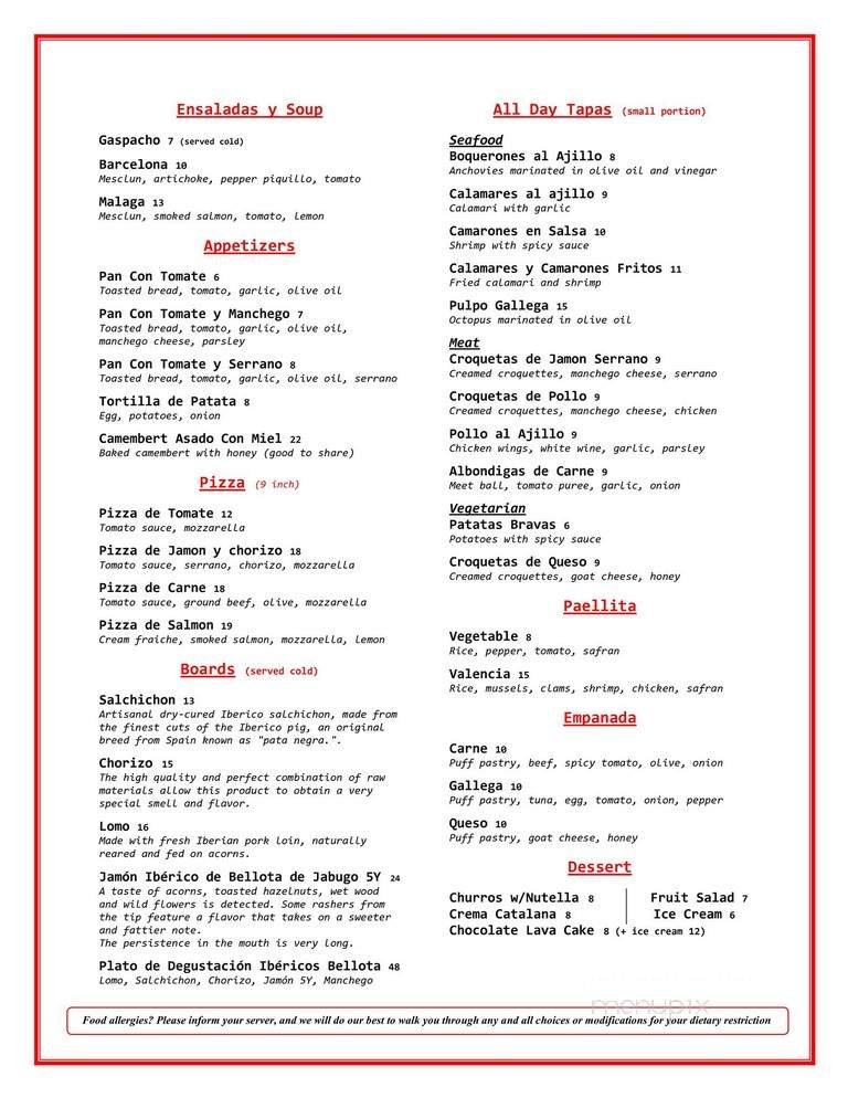 Menu page 2