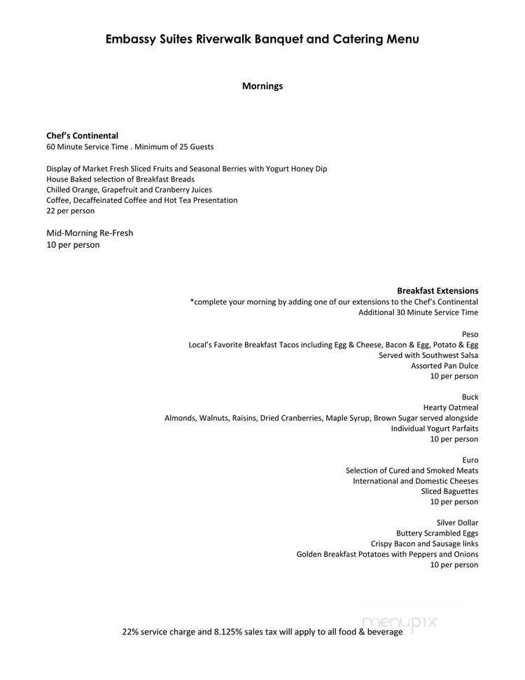 Menu page 1
