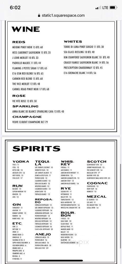 Menu page 3