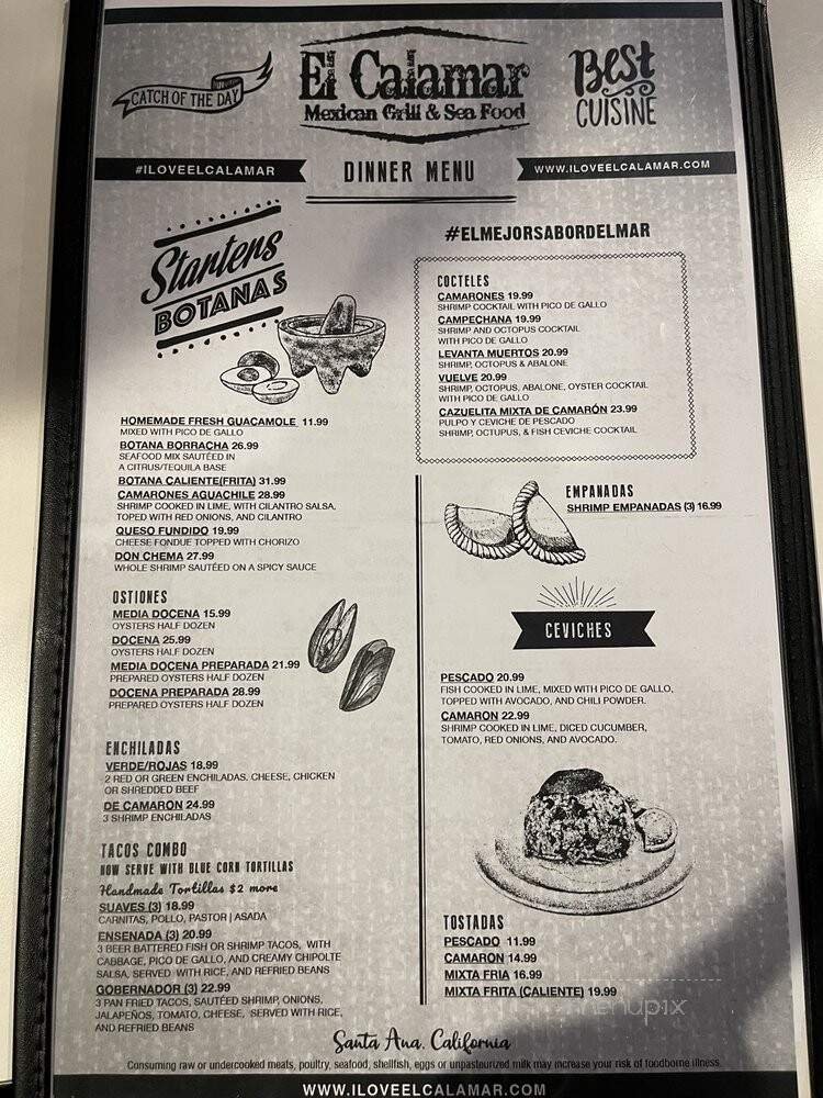 Menu page 2