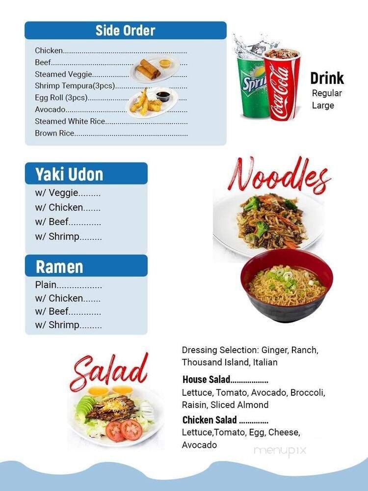 Menu page 1