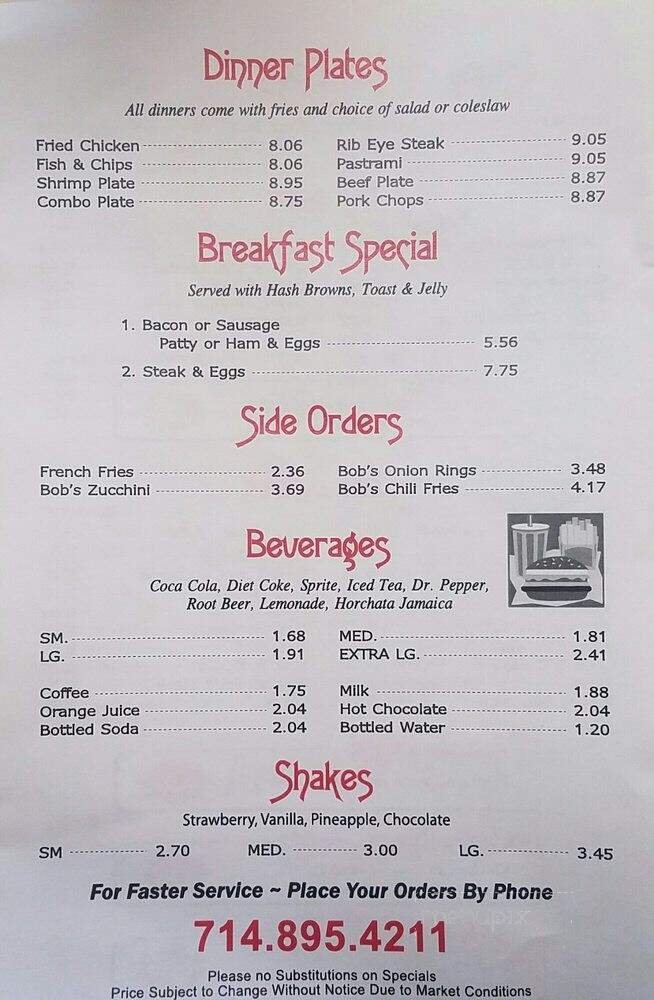 Menu page 2