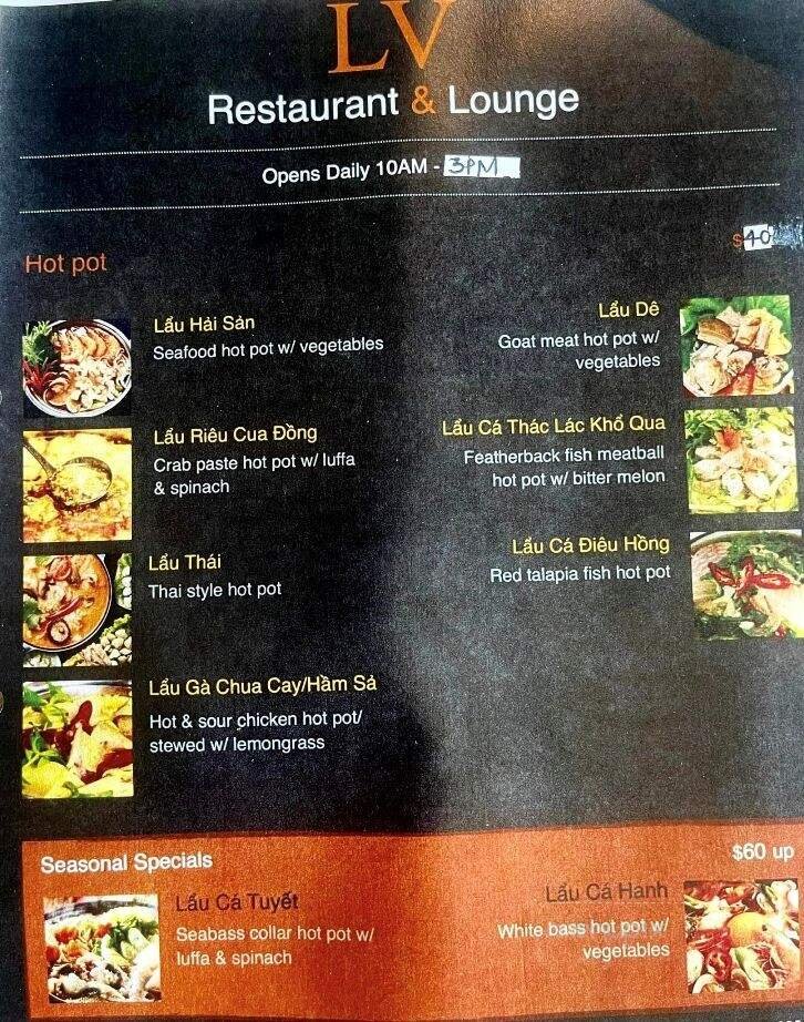 Menu page 1