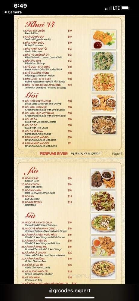 Menu page 2