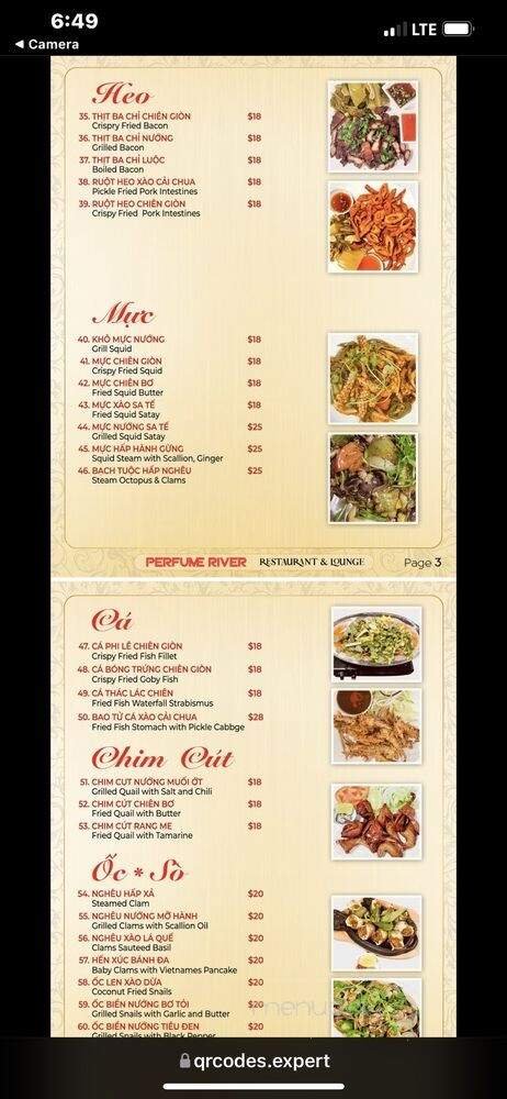 Menu page 3