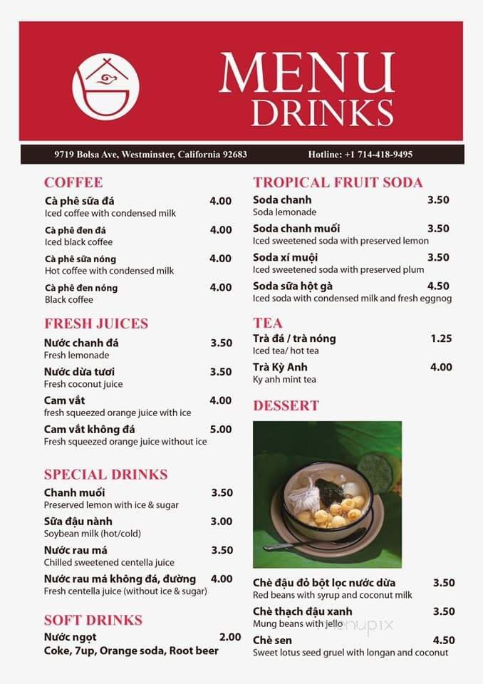 Menu page 1