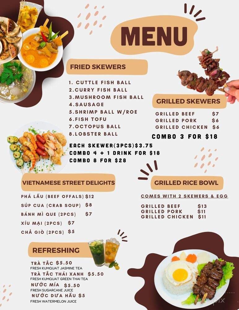 Menu page 1