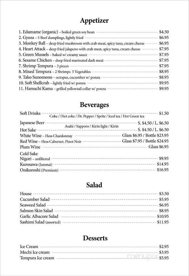 Menu page 2