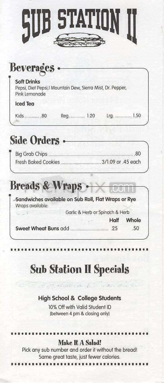 Menu page 4