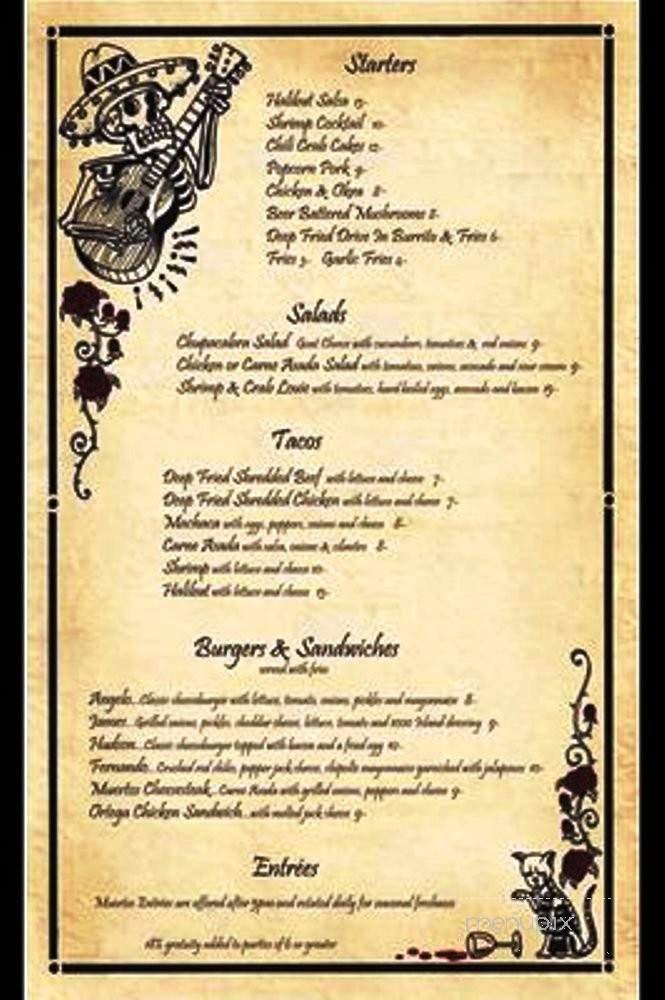 Menu page 1