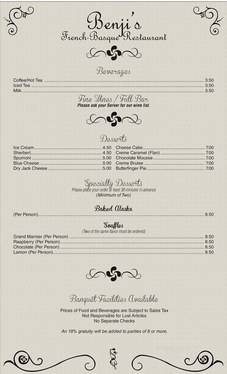 Menu page 1
