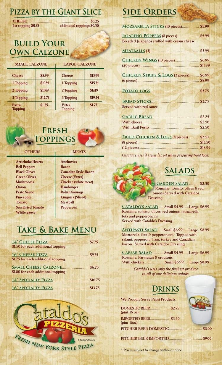 Menu page 2