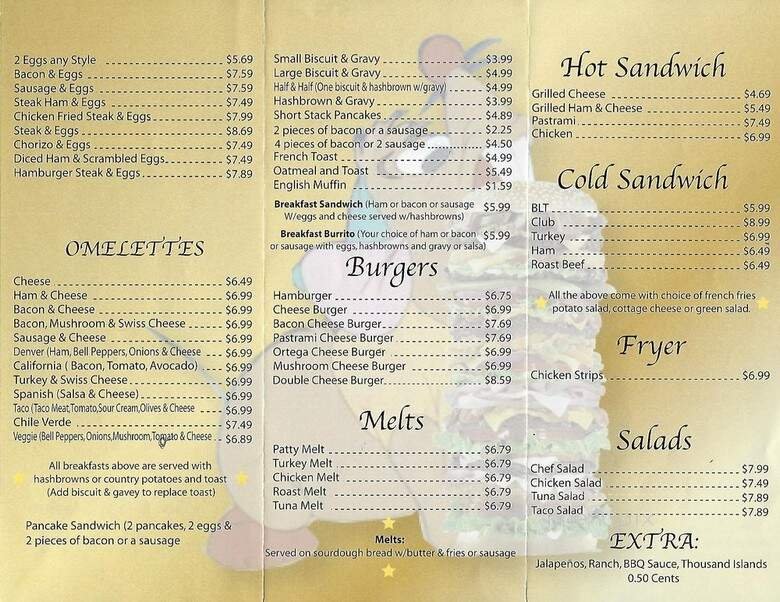 Menu page 1