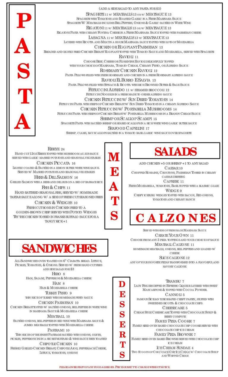 Menu page 2