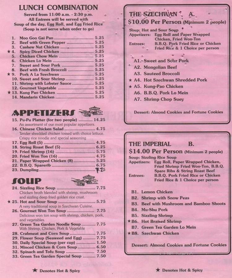 Menu page 2