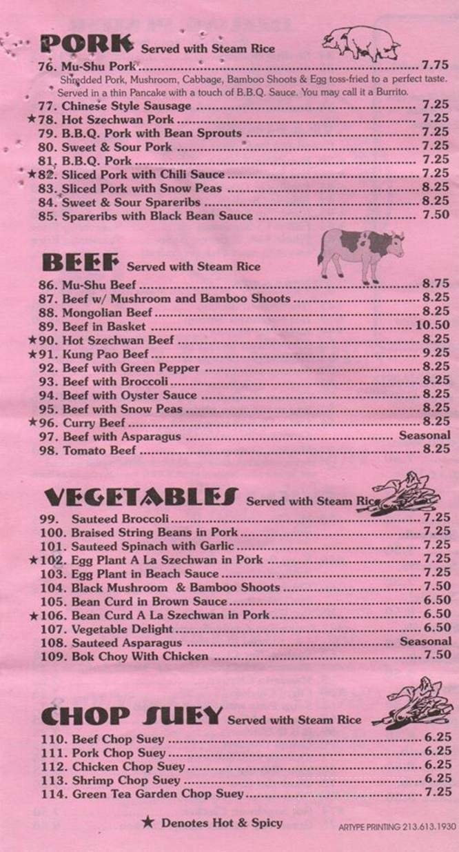Menu page 4