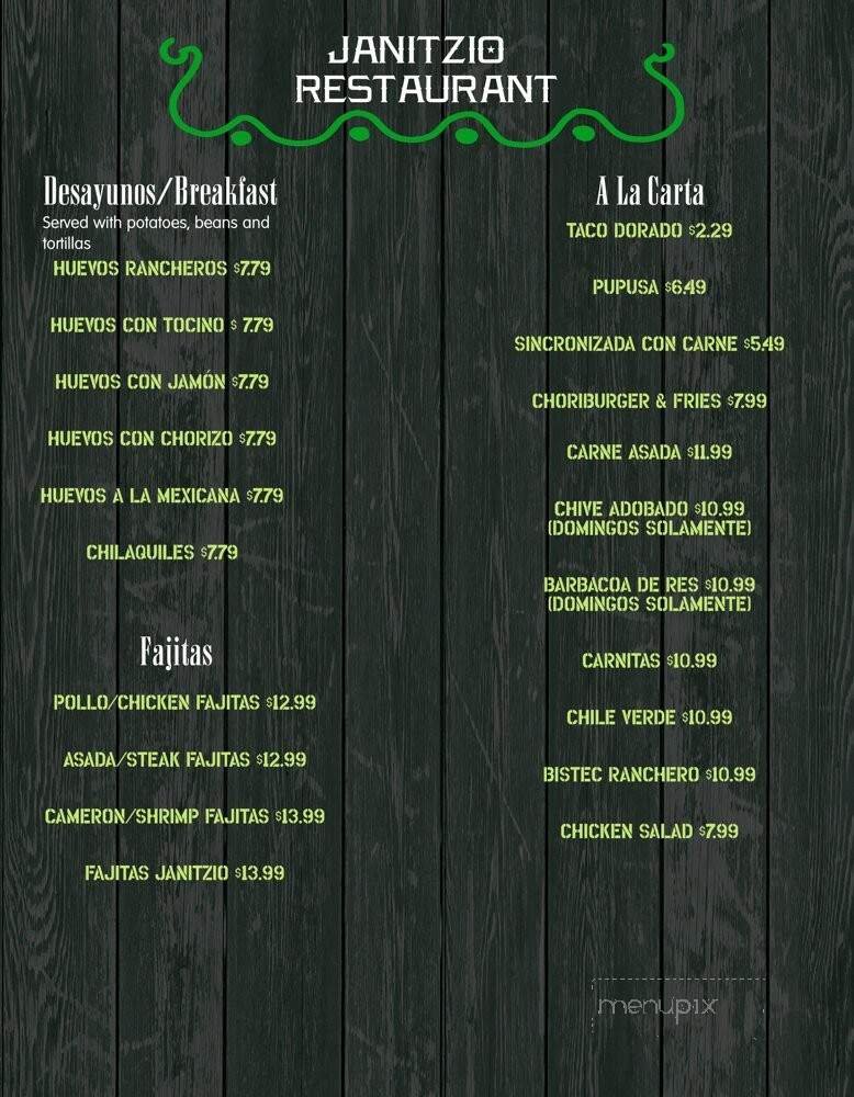 Menu page 3