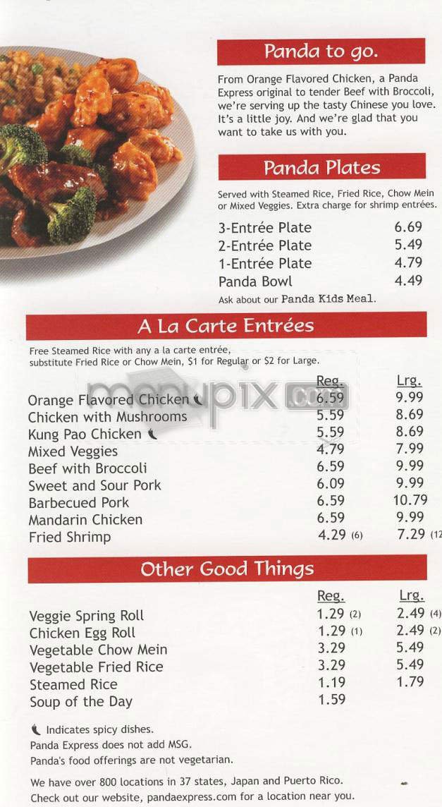 Menu page 1