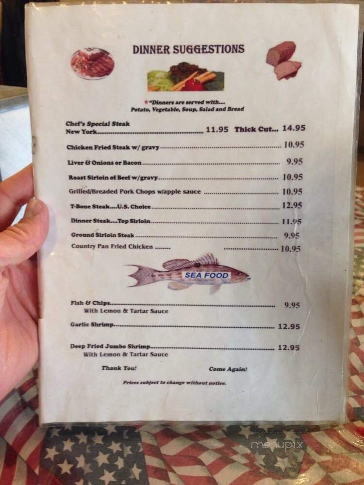Menu page 1