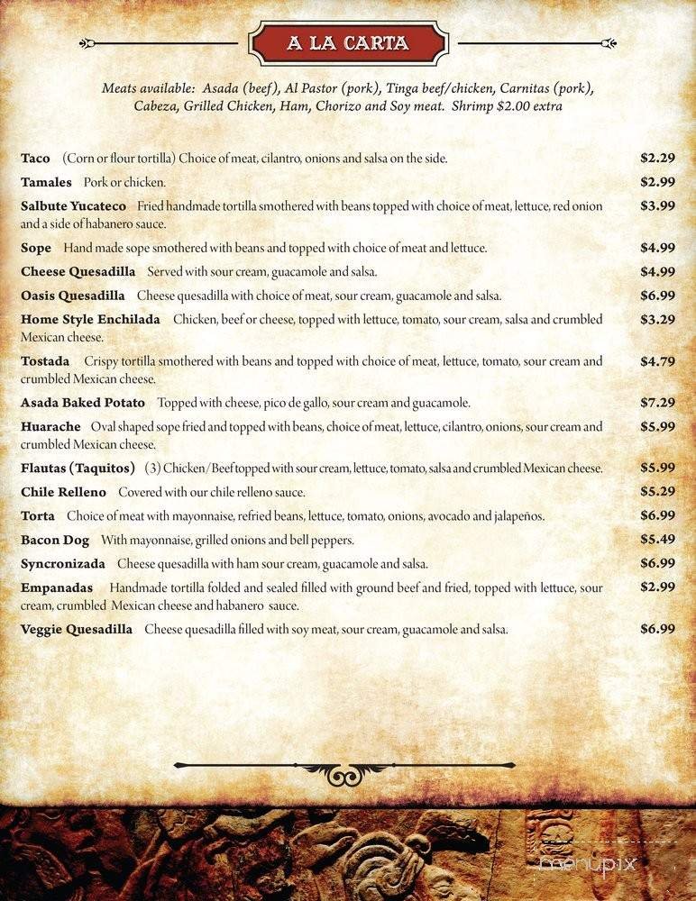 Menu page 2