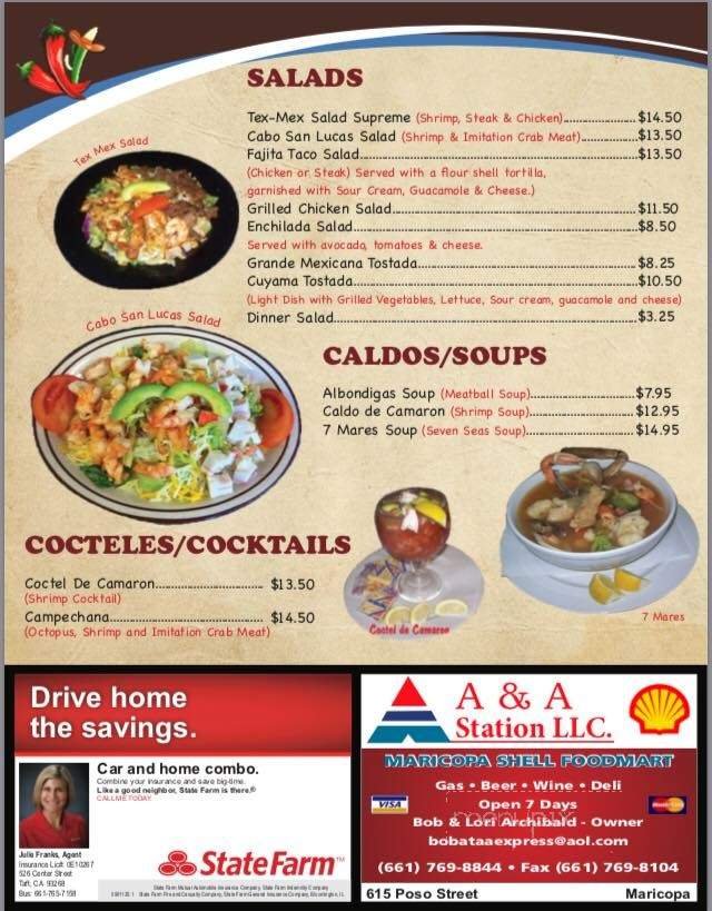 Menu page 2
