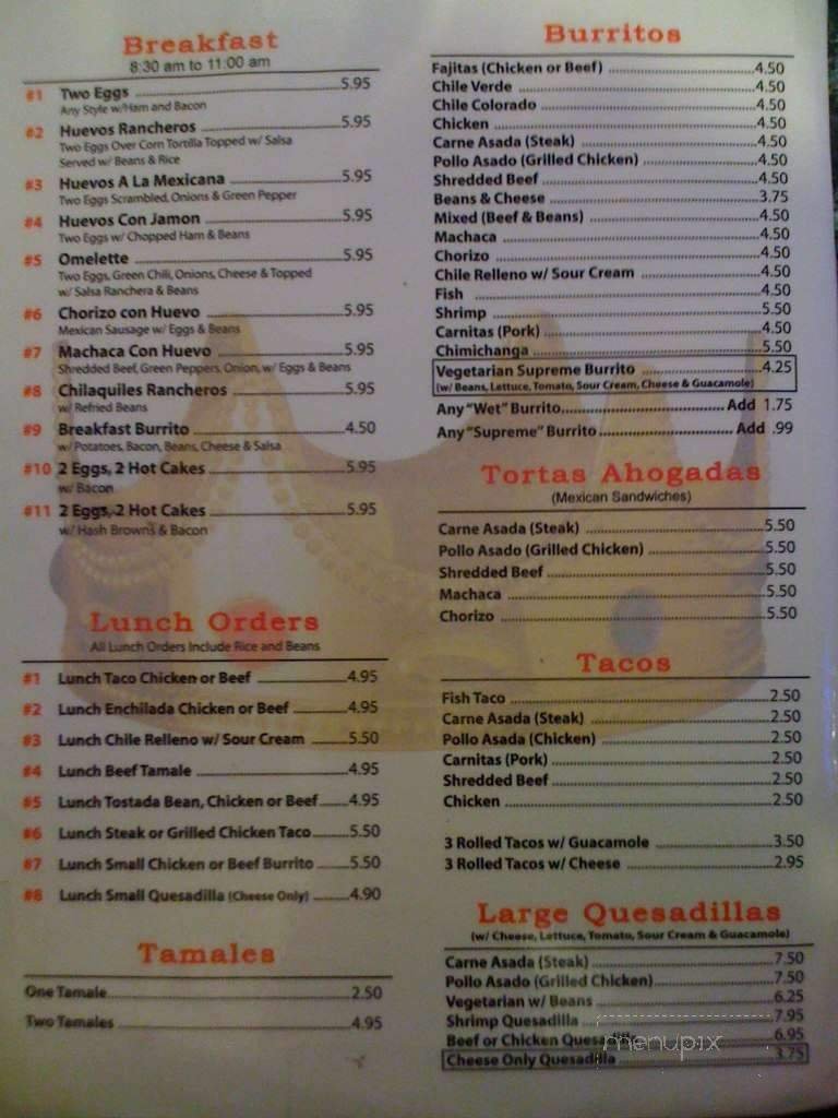Menu page 2