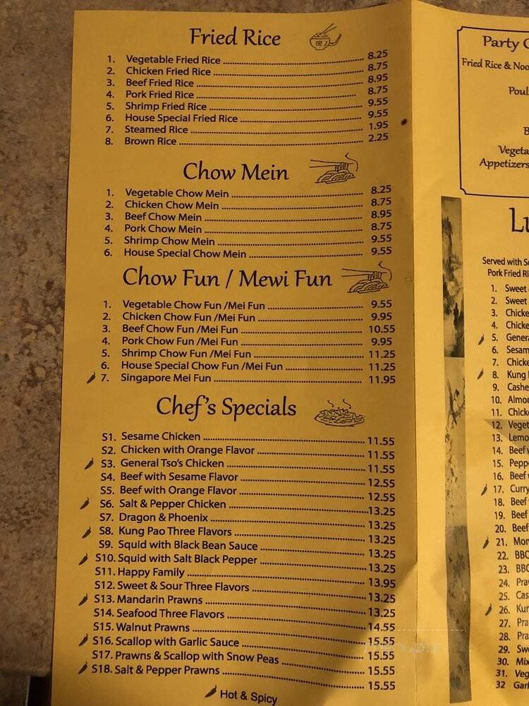Menu page 1