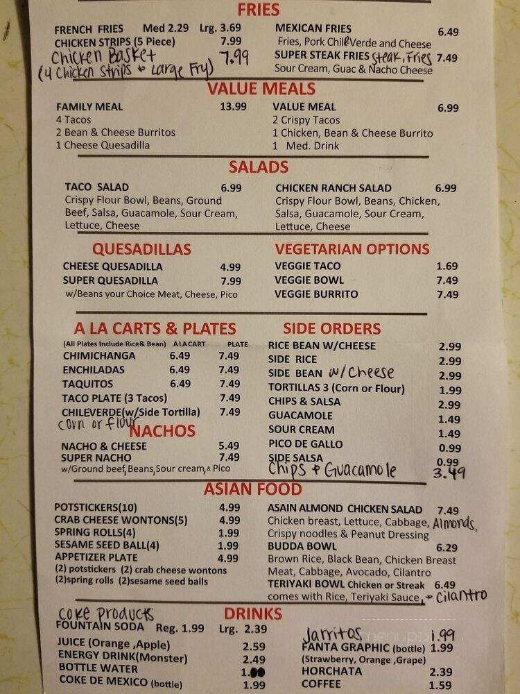 Menu page 2