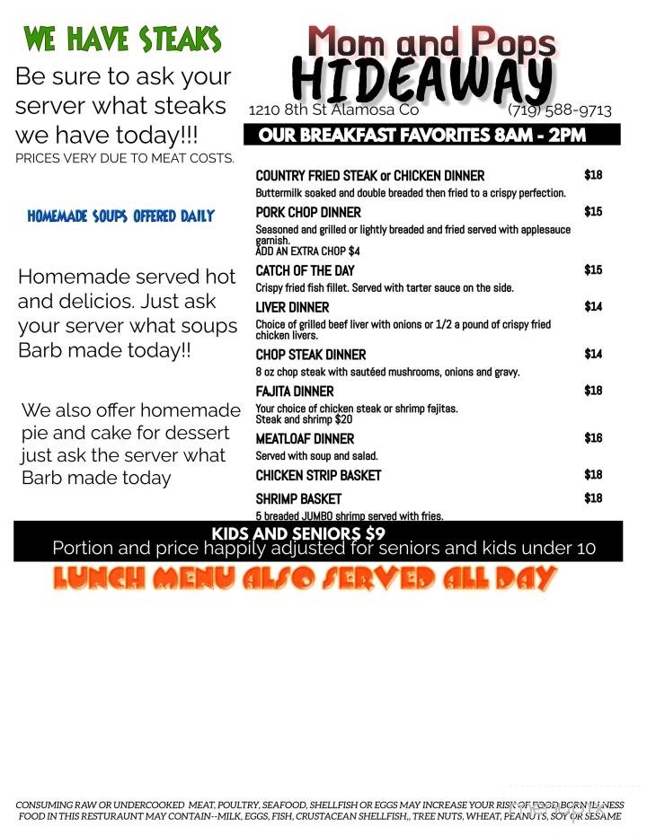 Menu page 3