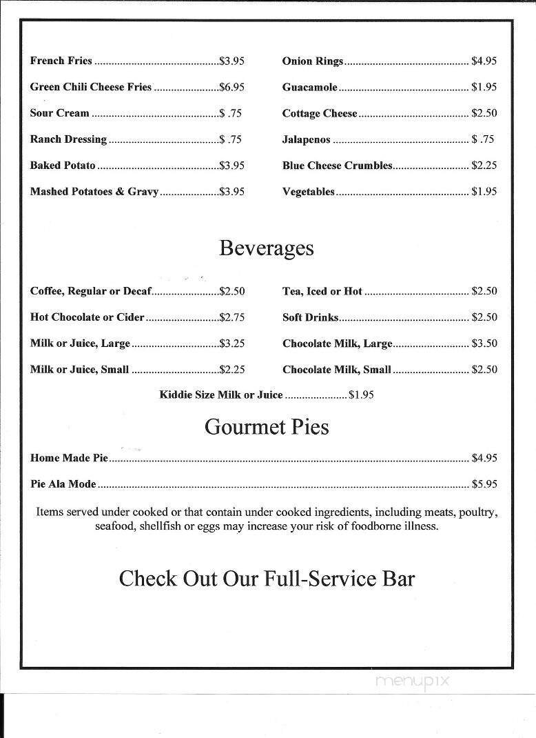 Menu page 1
