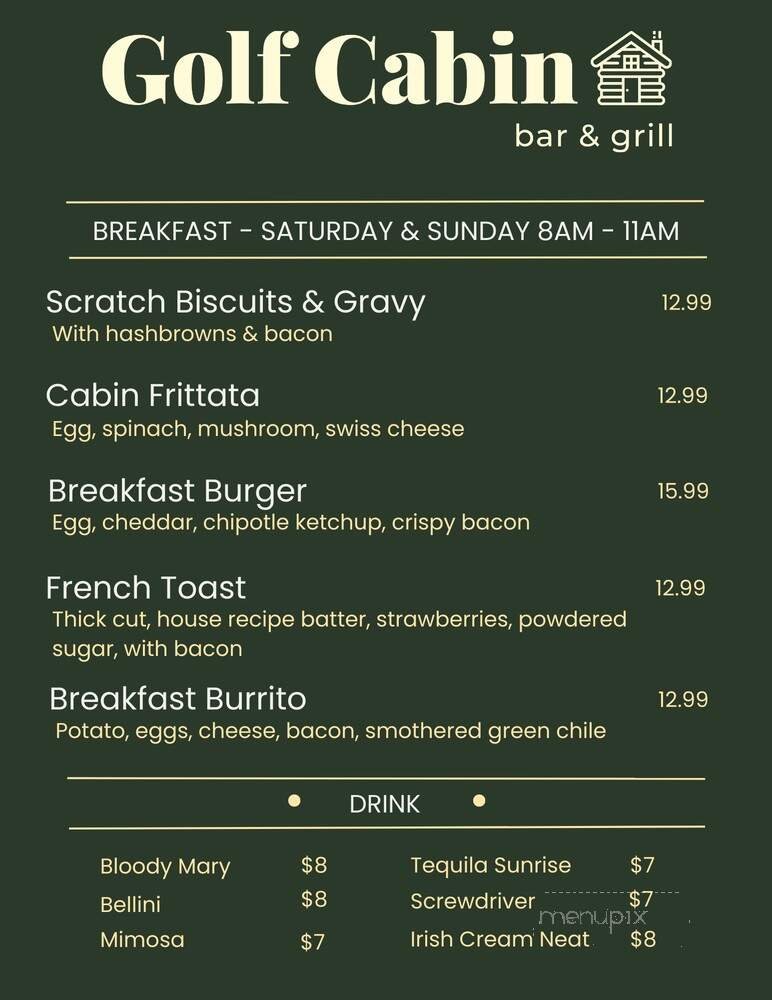 Menu page 1