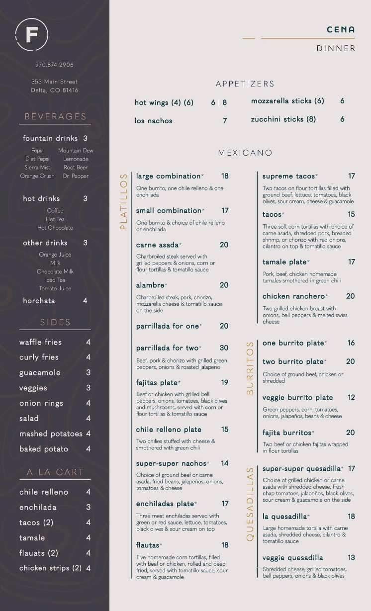 Menu page 3