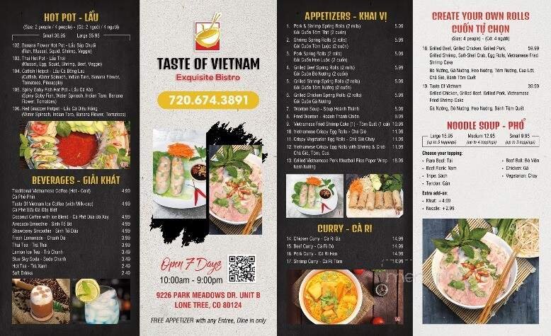 Menu page 1