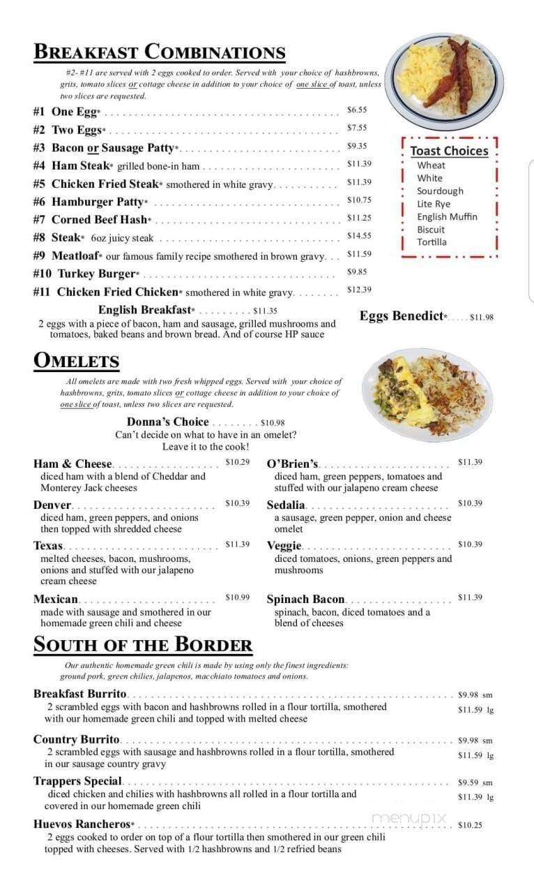 Menu page 1