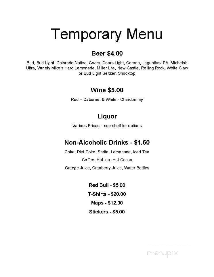 Menu page 1